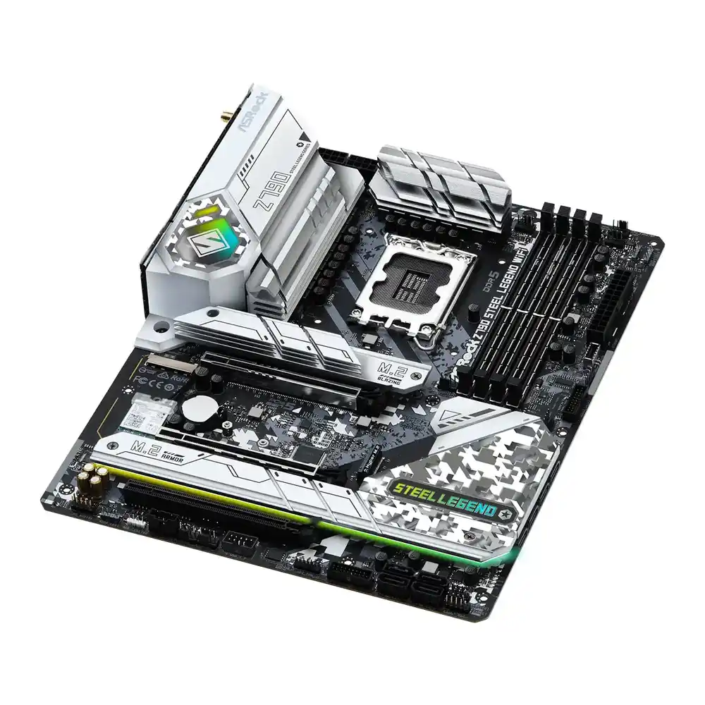 (image for) ASRock Intel Z790 Steel Legend Wifi PCIe 5.0 DDR5 ATX Motherboard